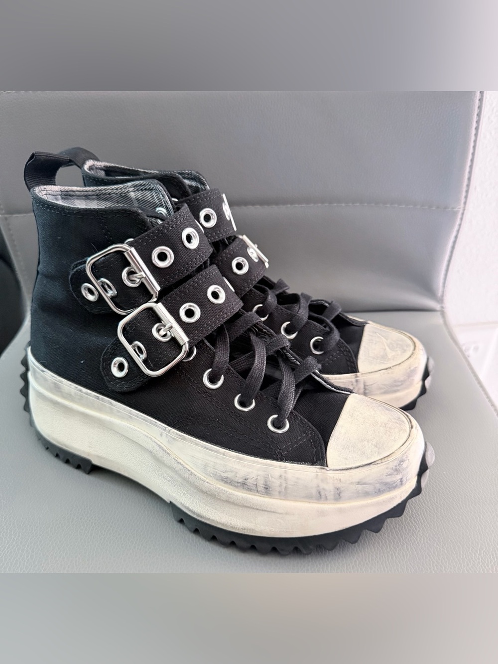 Converse Run Star Hike Platform Punk A07677C Black/Egret/Black W6.5